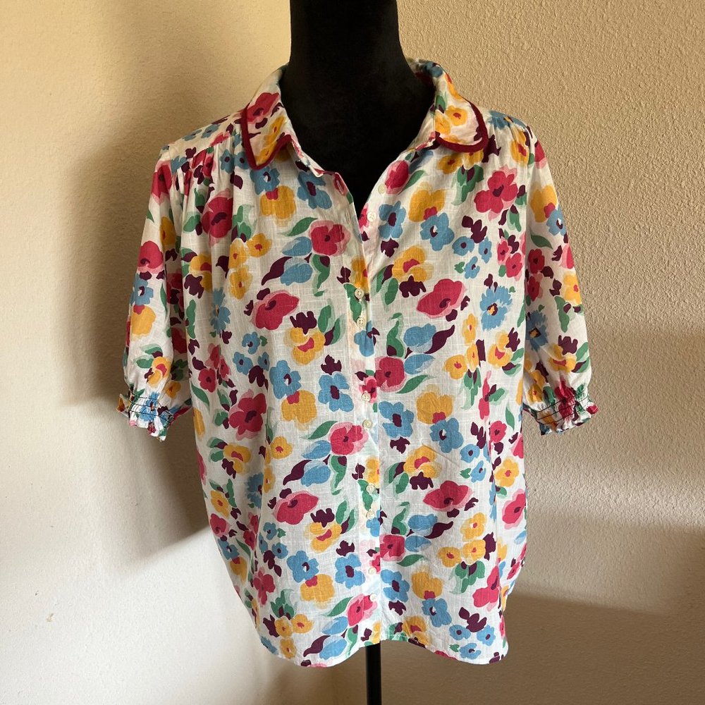 COPY - Offers Welcome - The Great. Kerchief Top Floral Size 2